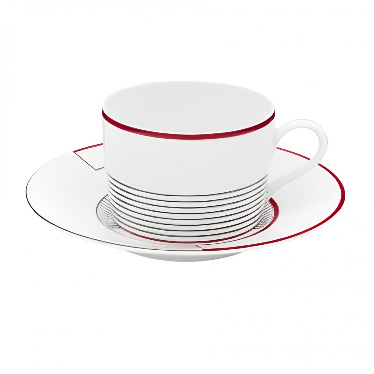 Initiales Medianes Tea Cup and Saucer