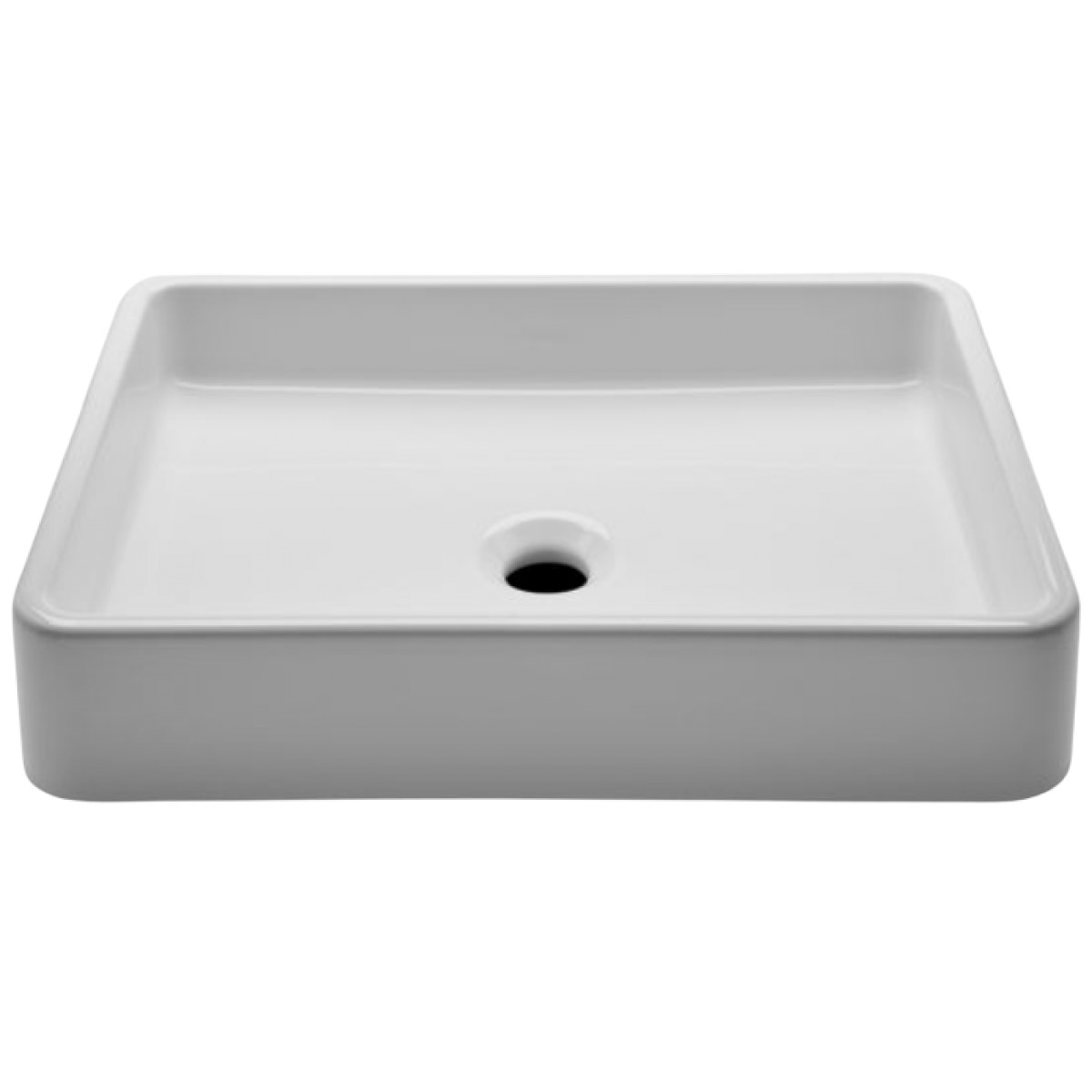 Clara Vessel Rectangular Vitreous China Double Glazed Lavatory Sink 20 1/2" x 14 3/4" x 3 15/16" | Highlight image