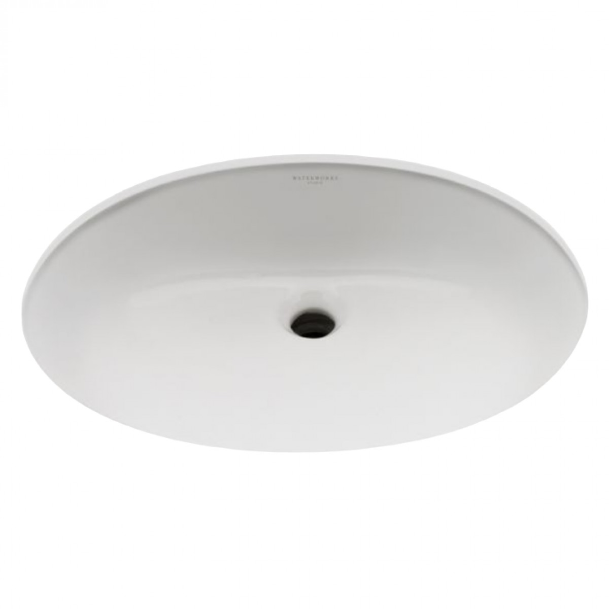 Clara Undermount Oval Vitreous China Lavatory Sink Double Glazed 19 11/16" x 16 1/8" x 7 11/16"