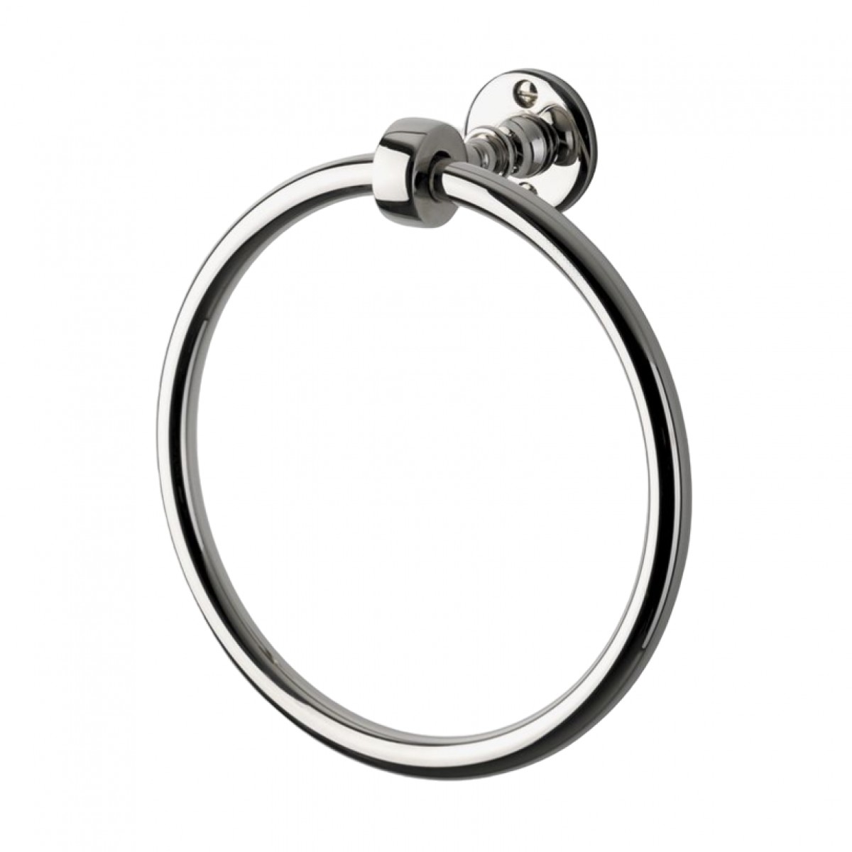 Crystal 7" Brass Towel Ring