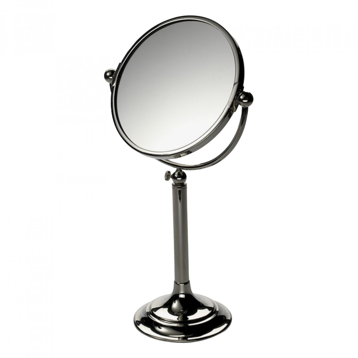Crystal Freestanding Large 7 1/4" dia. Magnifying Mirror | Highlight image