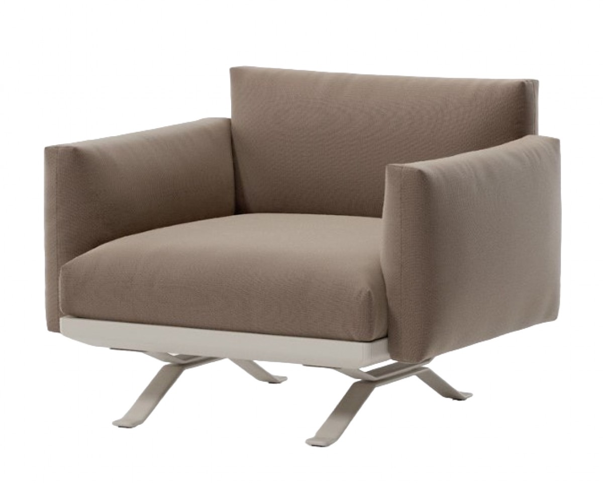 Boma Club Armchair with Crossed Legs