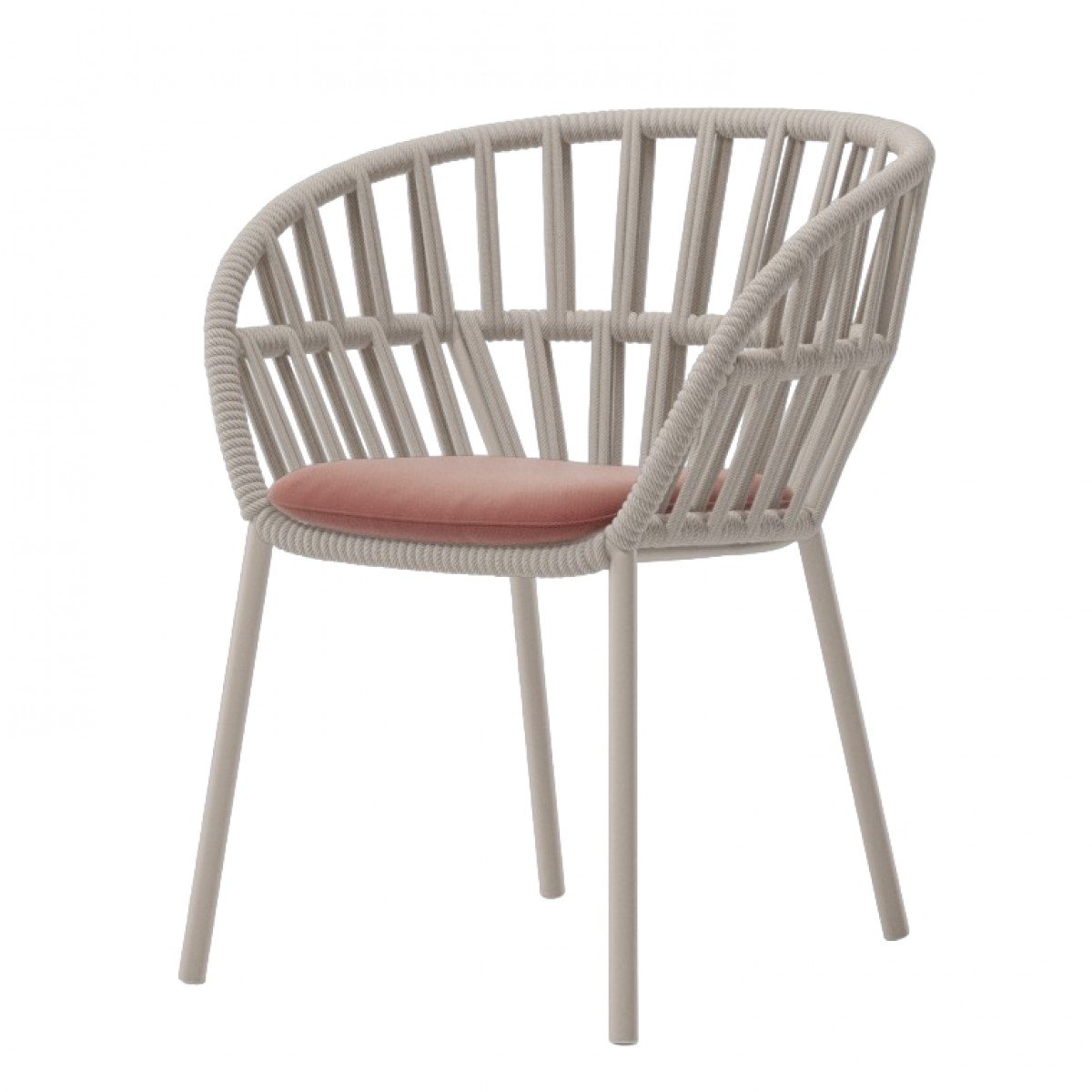 Cala Stackable Dining Armchair, with Seat Cushion