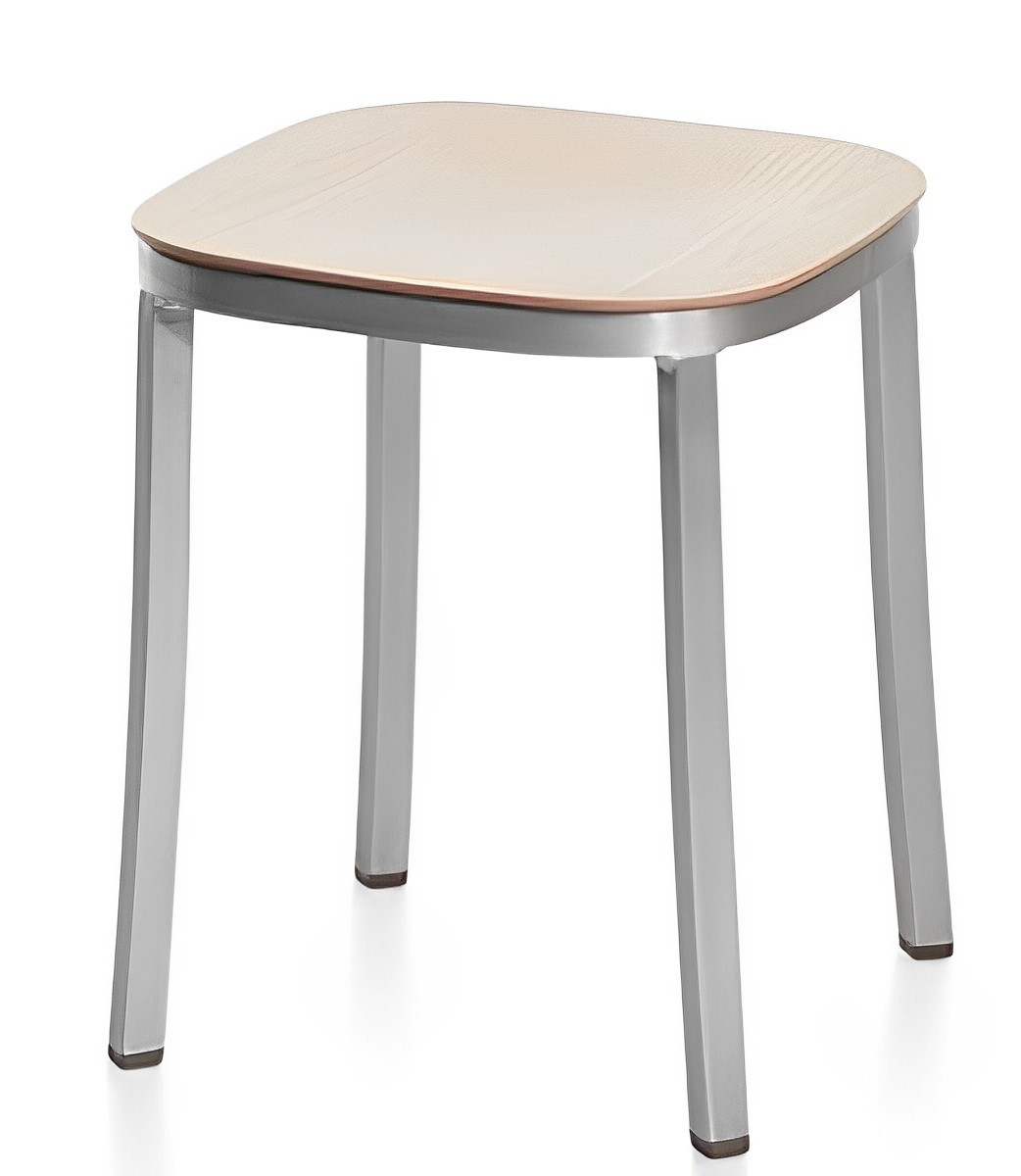 1 Inch Small Stool, Wood Seat