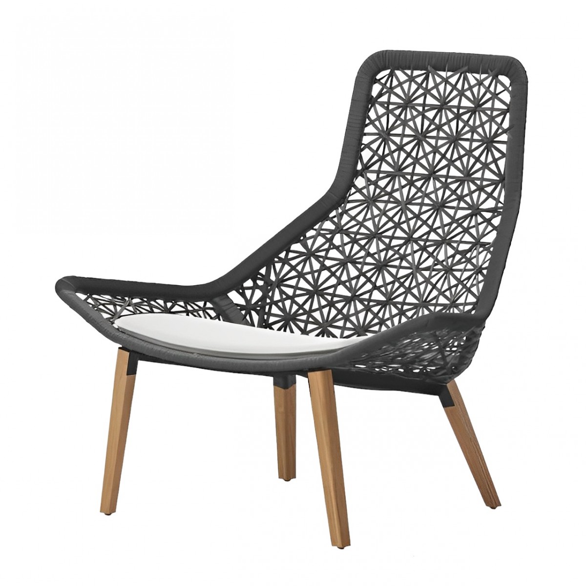 Maia Relax Armchair Teak Legs, with Seat Cushion