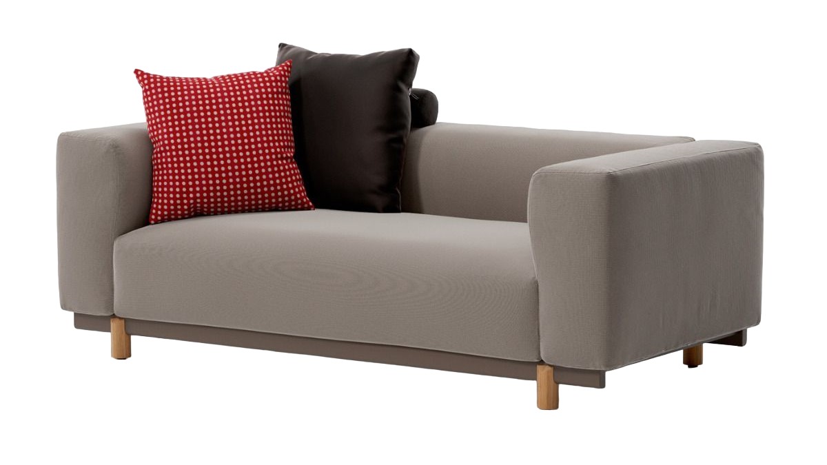 Molo 2-Seater, 1 Seat with 1 Back (No Piping), without Decoration Cushion | Highlight image