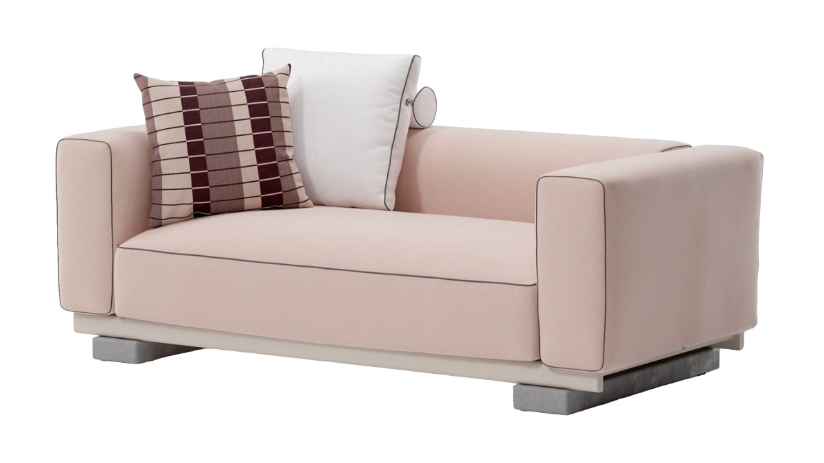 Molo 2-Seater, 1 Seat with 1 Back, with Piping, without Decoration Cushion