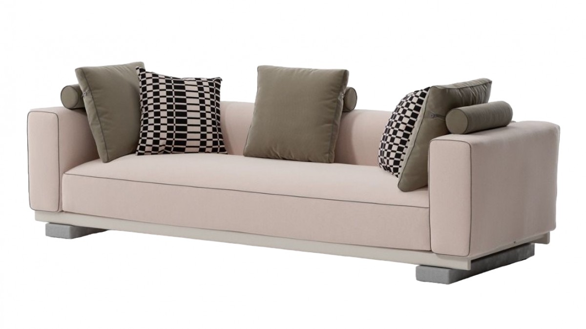 Molo 3-Seater, 1 Seat with 1 Back, with Piping, without Decoration Cushion