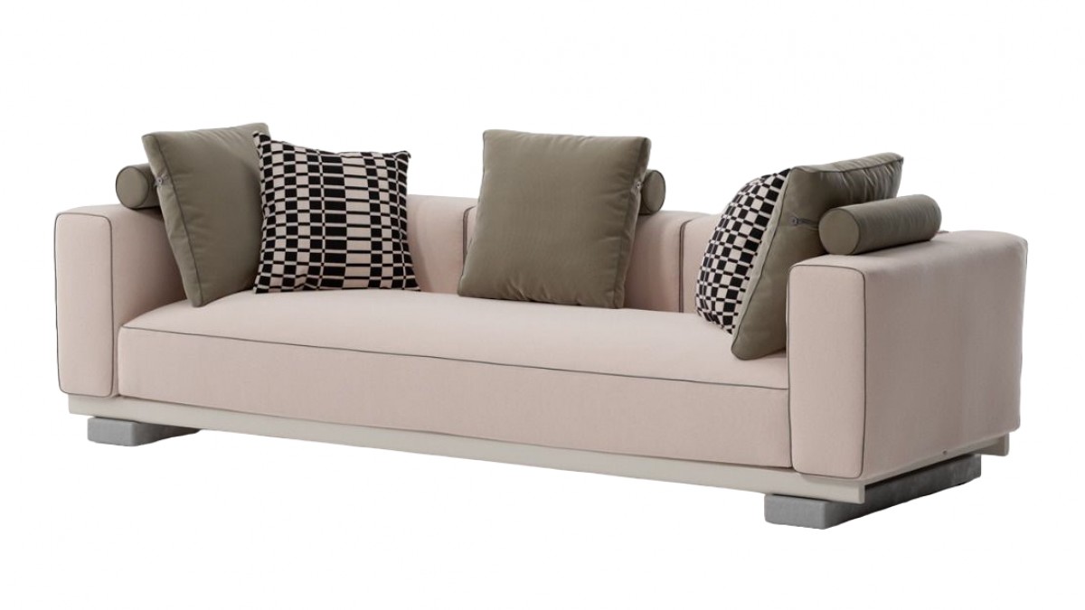 Molo 3-Seater, 1 Seat with 3 Backs with Piping, without Decoration Cushion