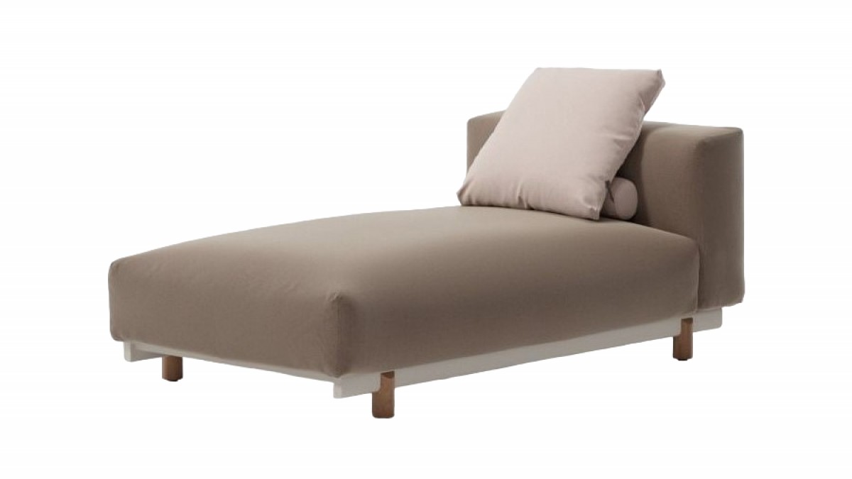 Molo Chaise Lounge (No Piping), without Decoration Cushion