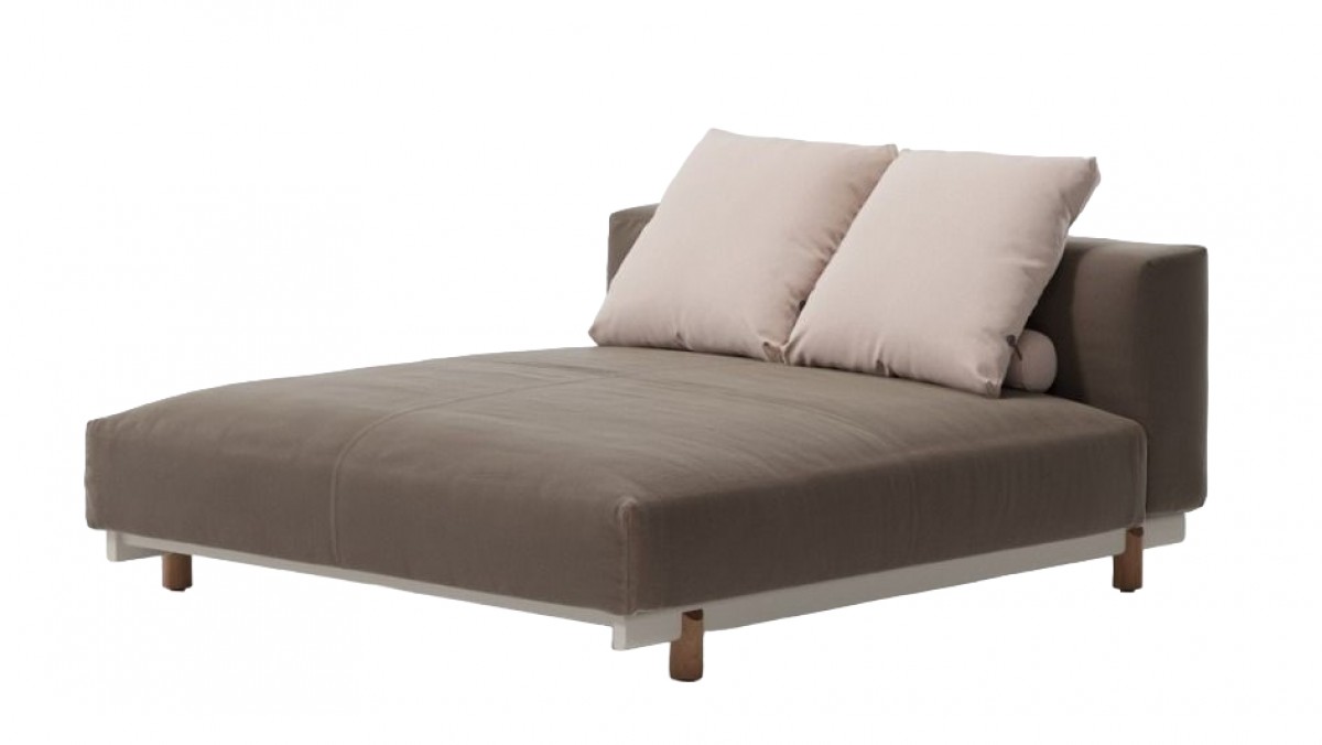 Molo Double Chaise Lounge (No Piping), without Decoration Cushion