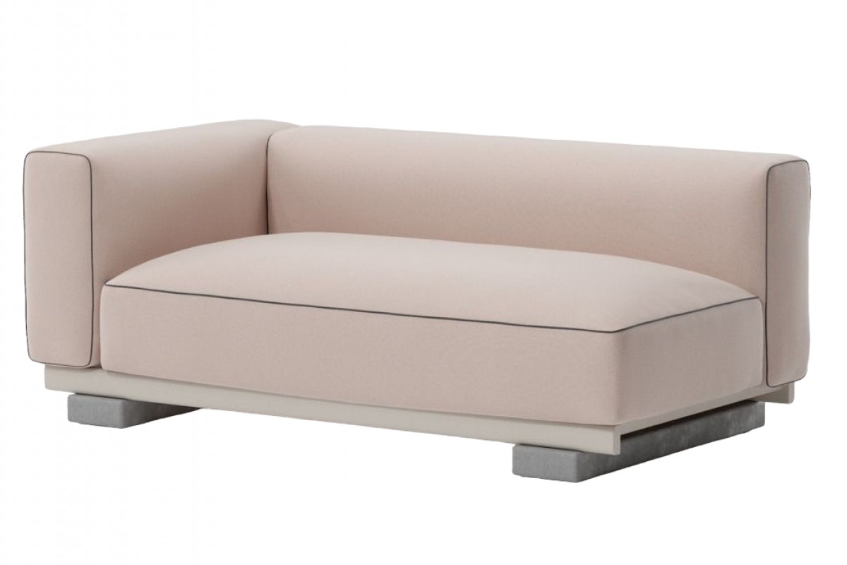 Molo Left Corner 2-Seater, 1 Seat with 1 Back (with Piping) | Highlight image