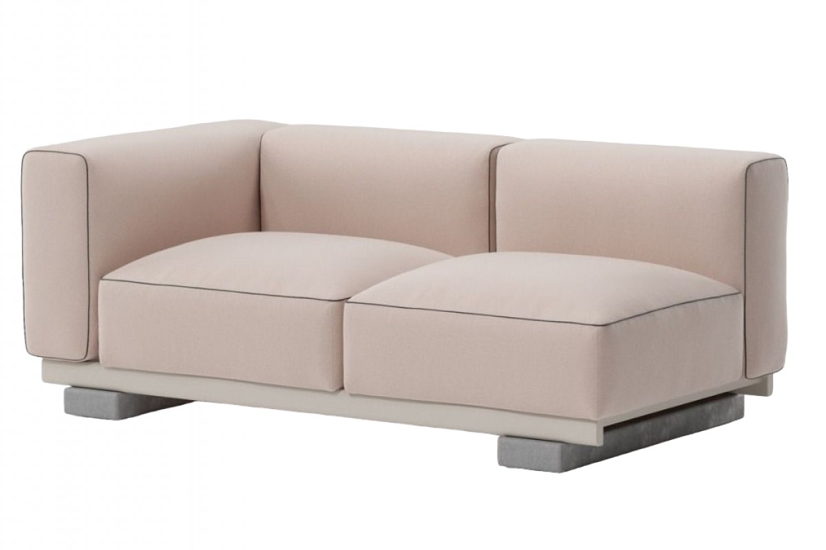 Molo Left Corner 2-Seater, 2 Seats with 2 Backs (with Piping) | Highlight image