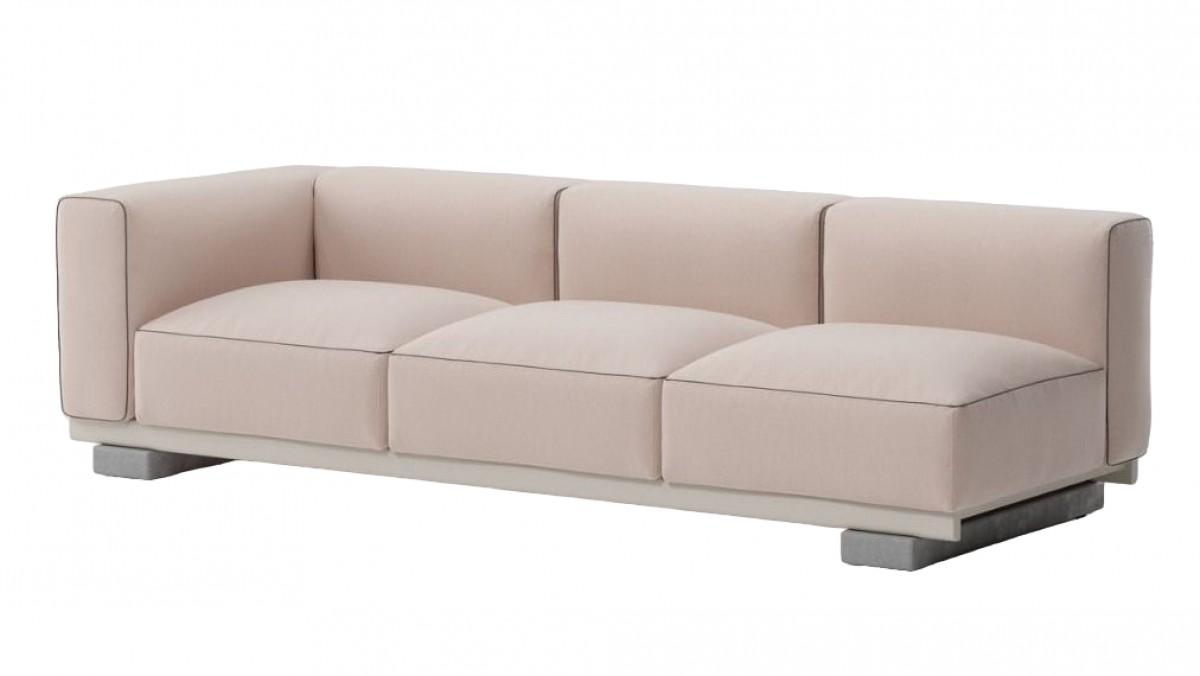 Molo Left Corner 3-Seater, 3 Seats with 3 Backs (with Piping)