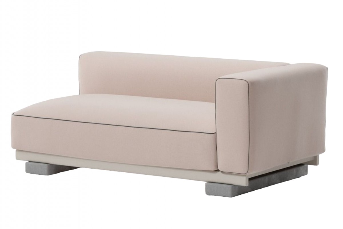 Molo Right Corner 2-Seater, 1 Seat with 1 Back (with Piping)