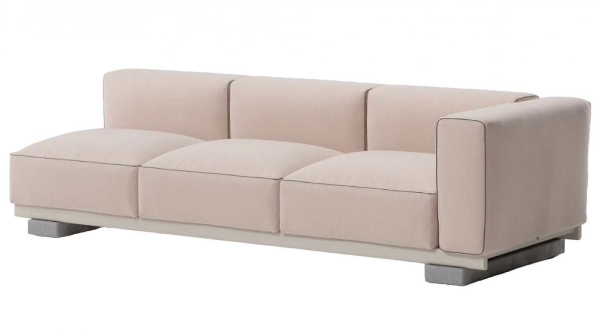 Molo Right Corner 3-Seater, 3 Seats with 3 Backs (with Piping)