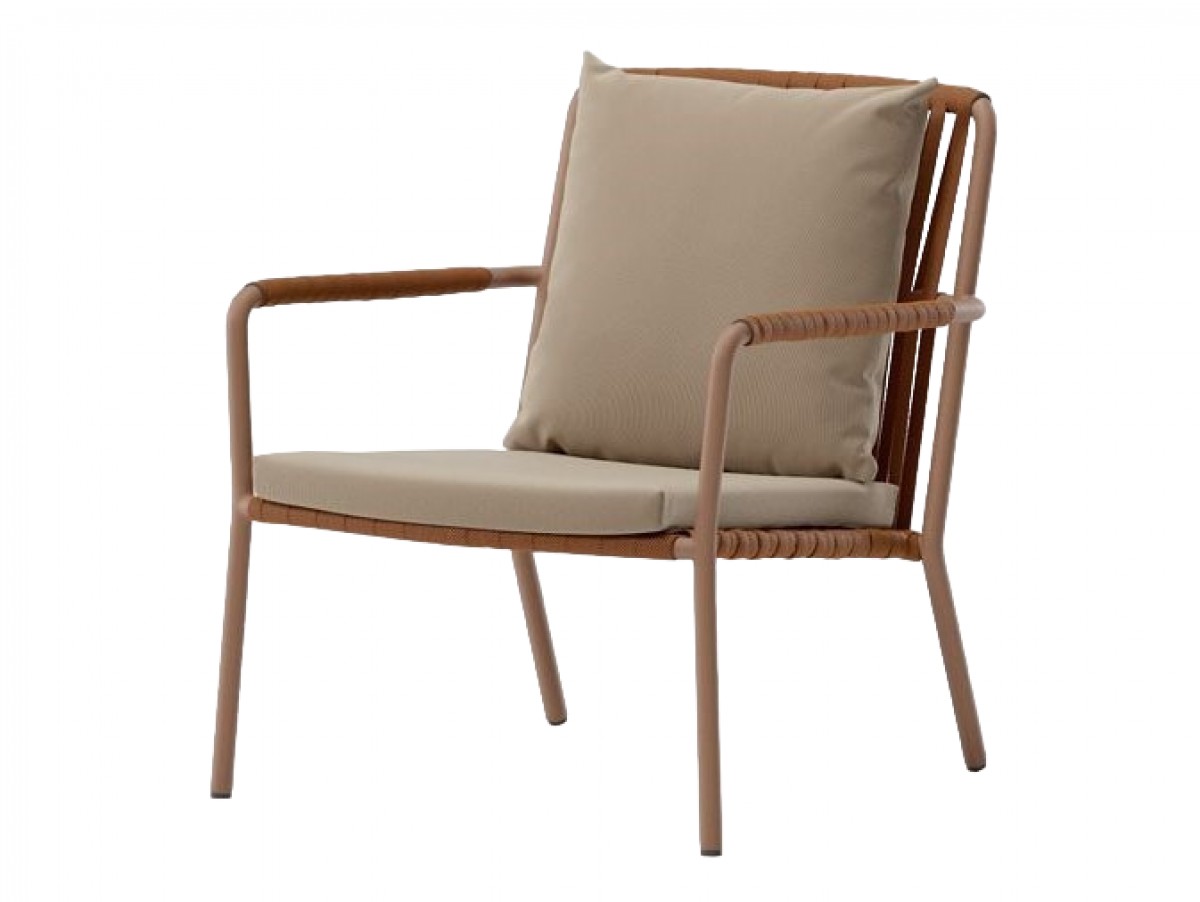 Net Lite Club Armchair with Seat and Back Cushion