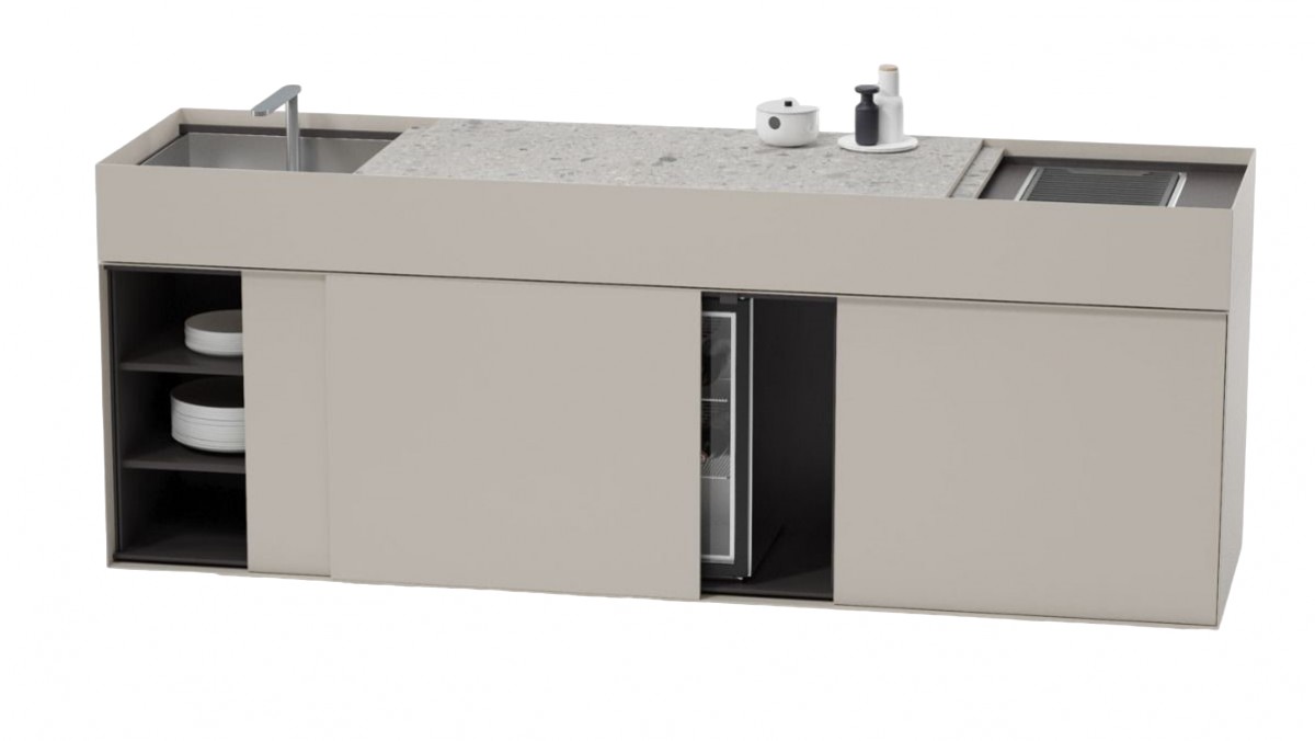 Objects Outdoor Kitchen Grill BBQ 1 Universal Power Outlet (Located in the Center Part) | Highlight image