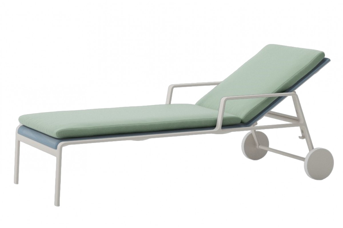 Park Life Deckchair, with Back and Seat Cushion