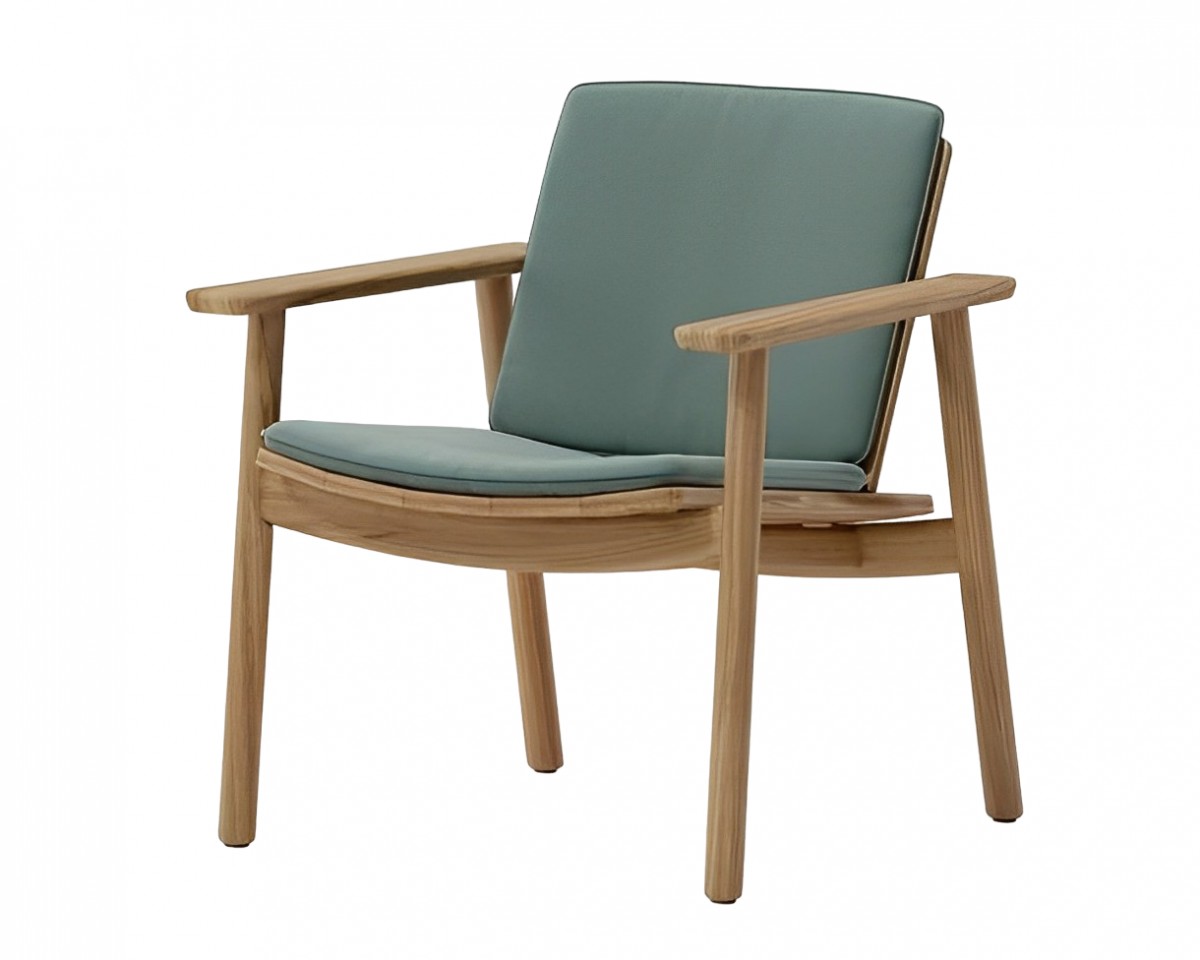 Riva Low Club Armchair, with Seat and Back Cushion