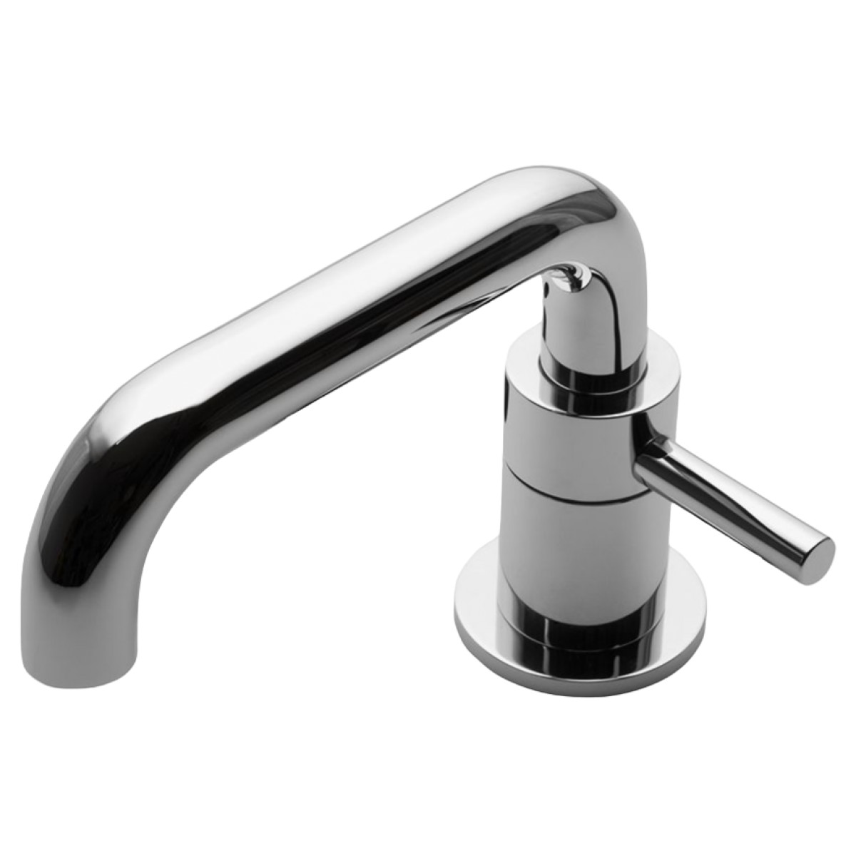 Flyte Low Profile One Hole Deck Mounted Lavatory Faucet with Metal Lever Handle