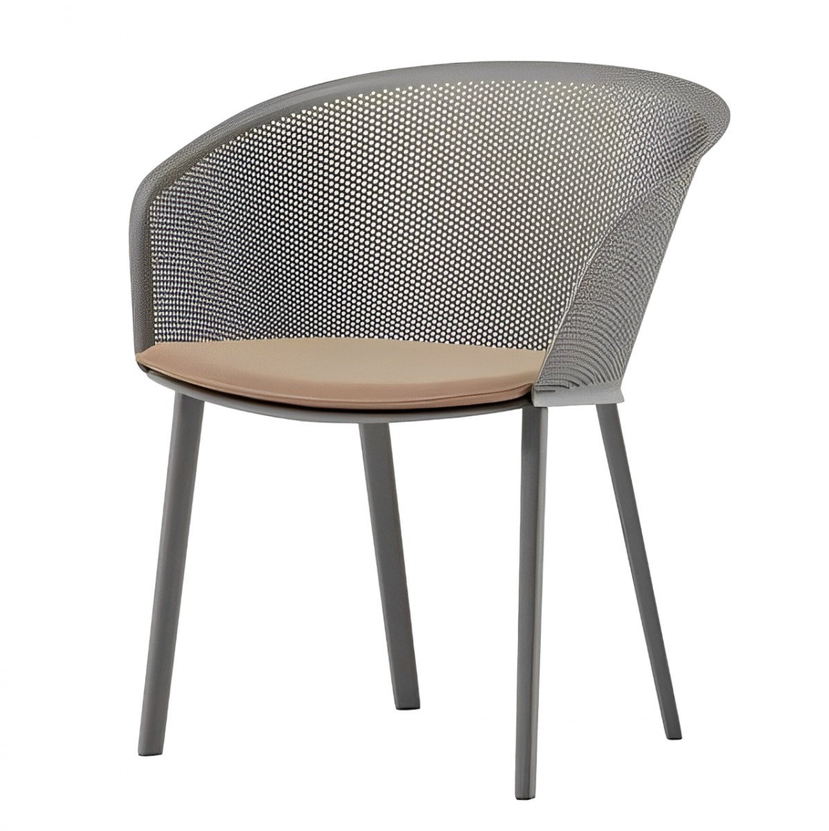 Stampa Dining Armchair with Seat Cushion