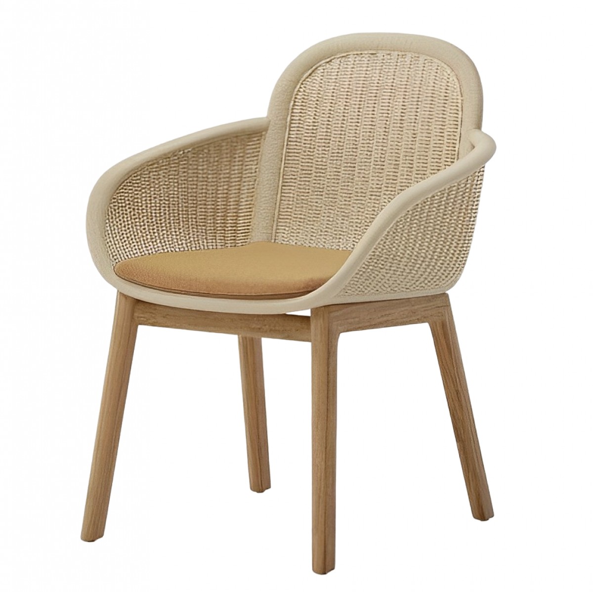 Vimini Dining Armchair, with Seat Cushion