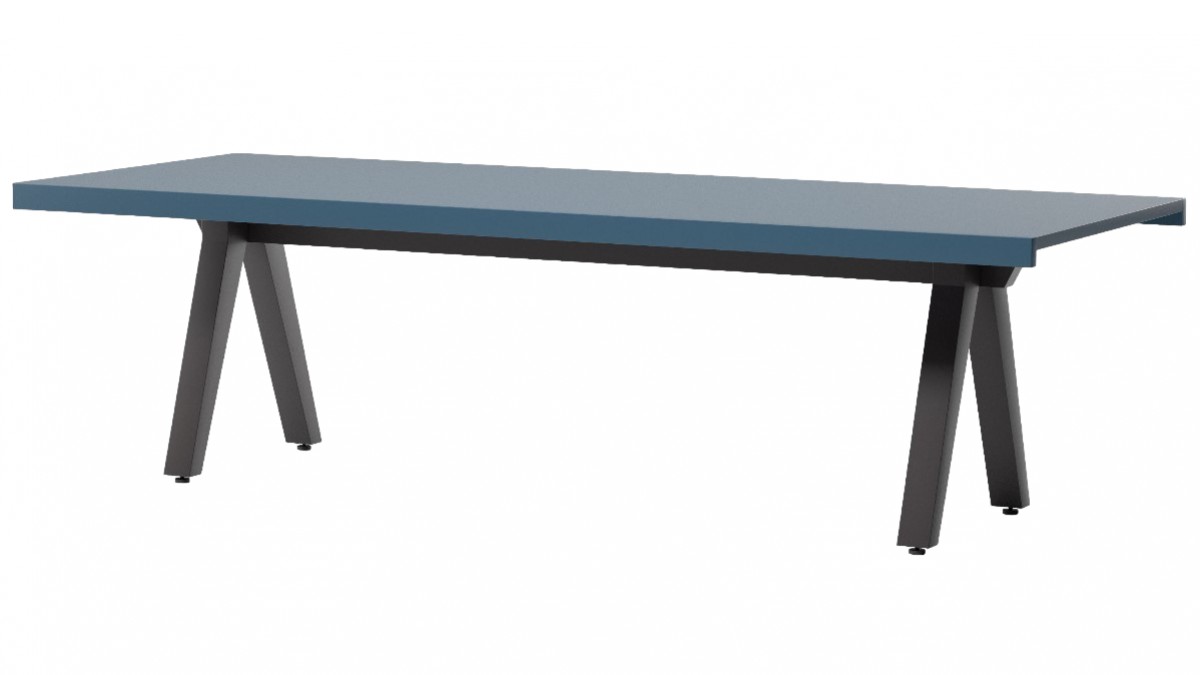 Vieques Dining Table Top / 10 Guests Aluminium Legs