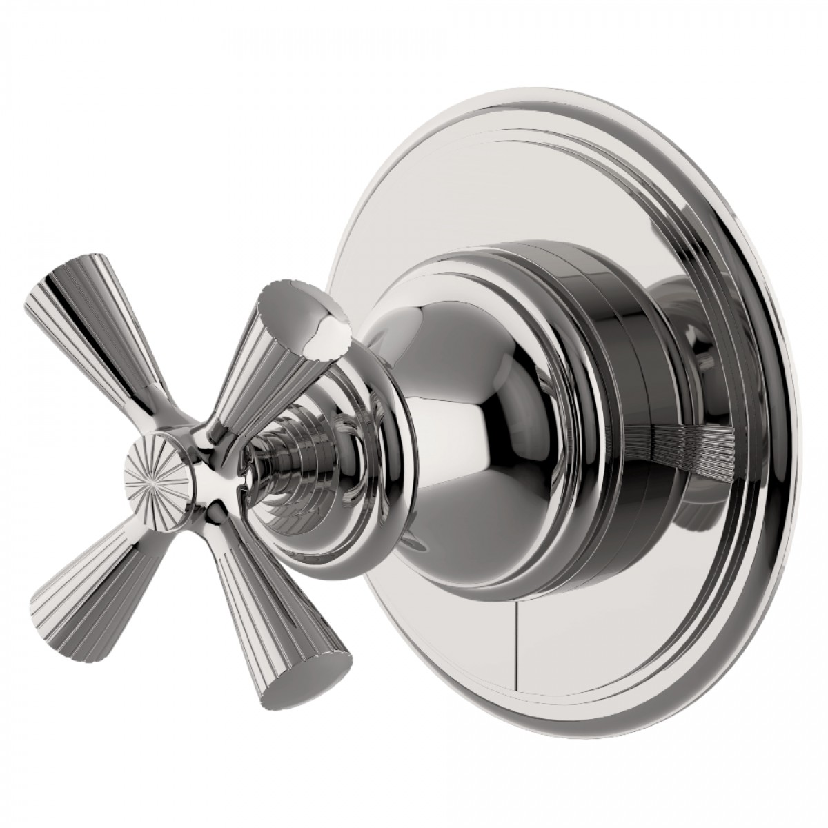 Foro Two Way Diverter Valve Trim for Thermostatic with Metal Cross Handle | Highlight image