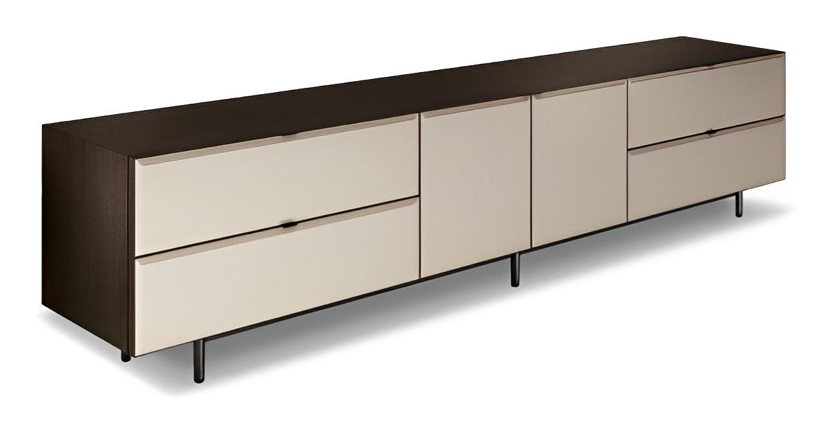 Morrison Horizontal Sideboard with 2 Doors and 4 Drawers - Floating Base