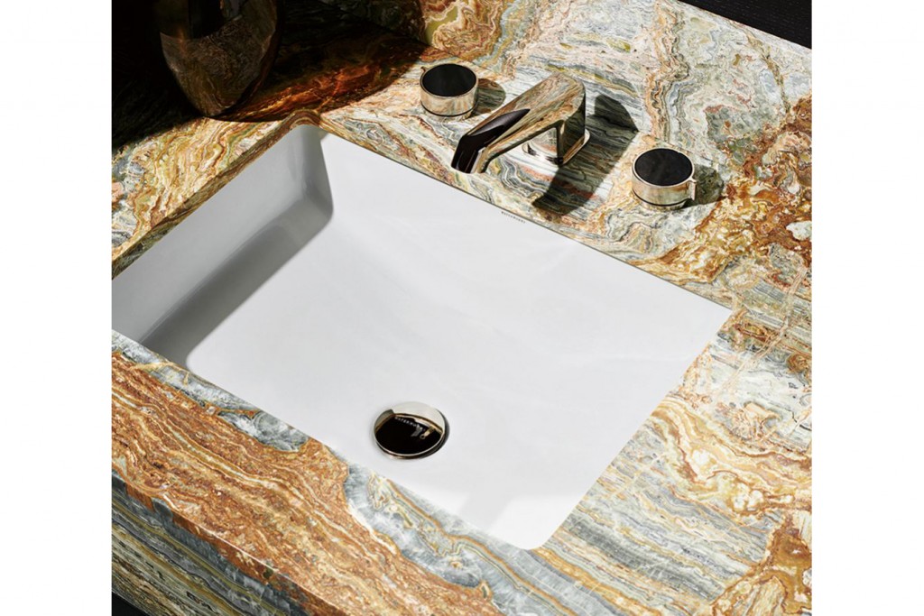 Universal Drop In or Undermount Rectangular Vitreous China Lavatory Sink Single Glazed 22 1/4" x 16 3/8" x 7 1/2" | Highlight image 1