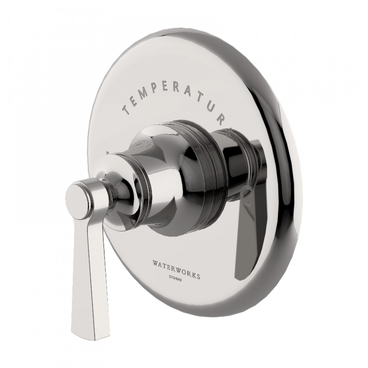 Transit Thermostatic Control Valve Trim with Metal Lever Handle