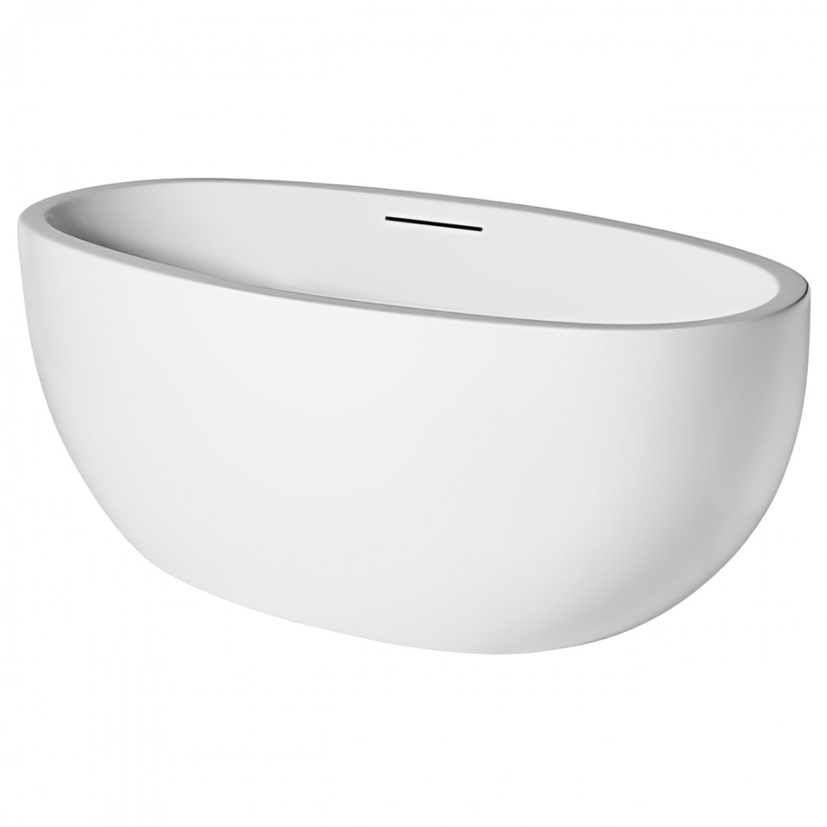 Styli 66" x 32" x 24" Freestanding Acrylic Oval Bathtub