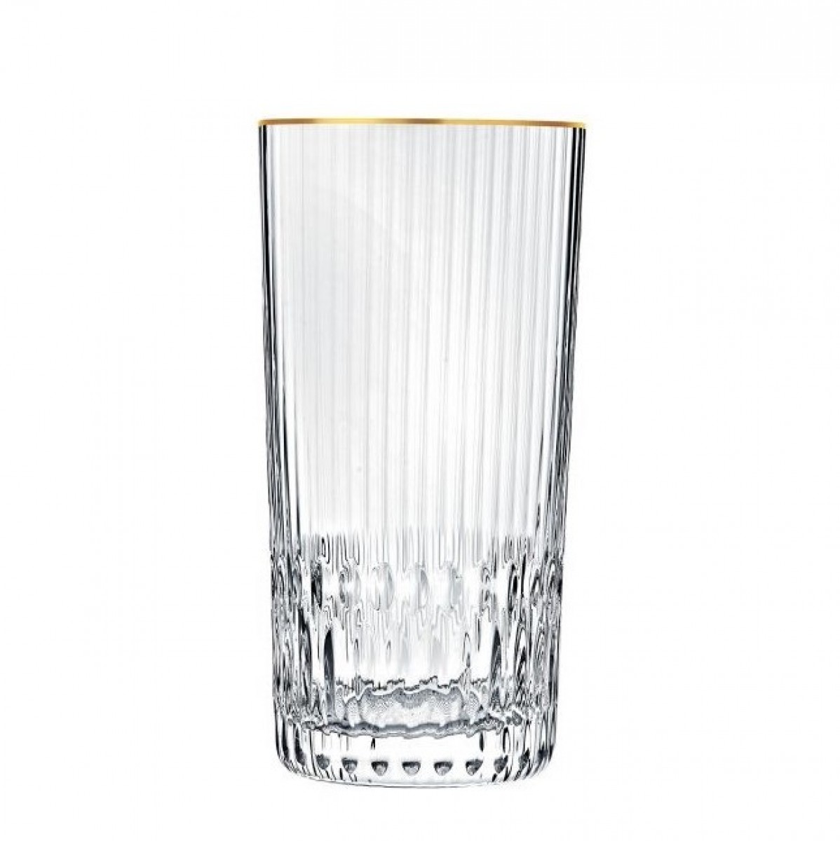 Apollo Highball Gold Rim - Clear