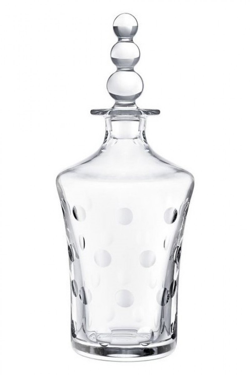 Bubbles Round Decanter - Clear