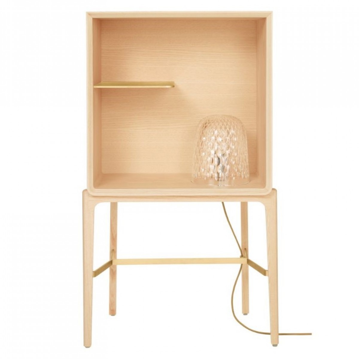 Folia Bookcase - Light Wood (without Lighting)