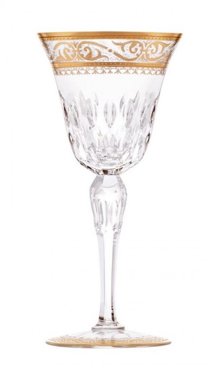 Stella American Water Glass #1 Gold Rim - Clear