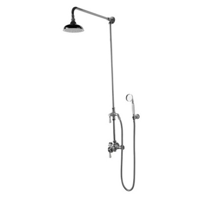 Highgate Handshower with Diverter and White Porcelain Handle ...