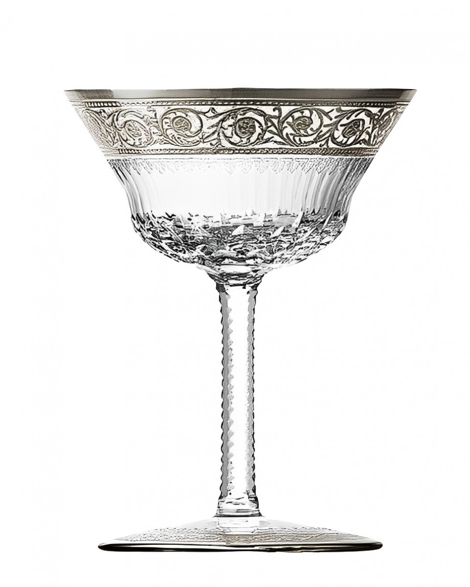 Thistle Champagne Cup Platinum Engraving - Clear