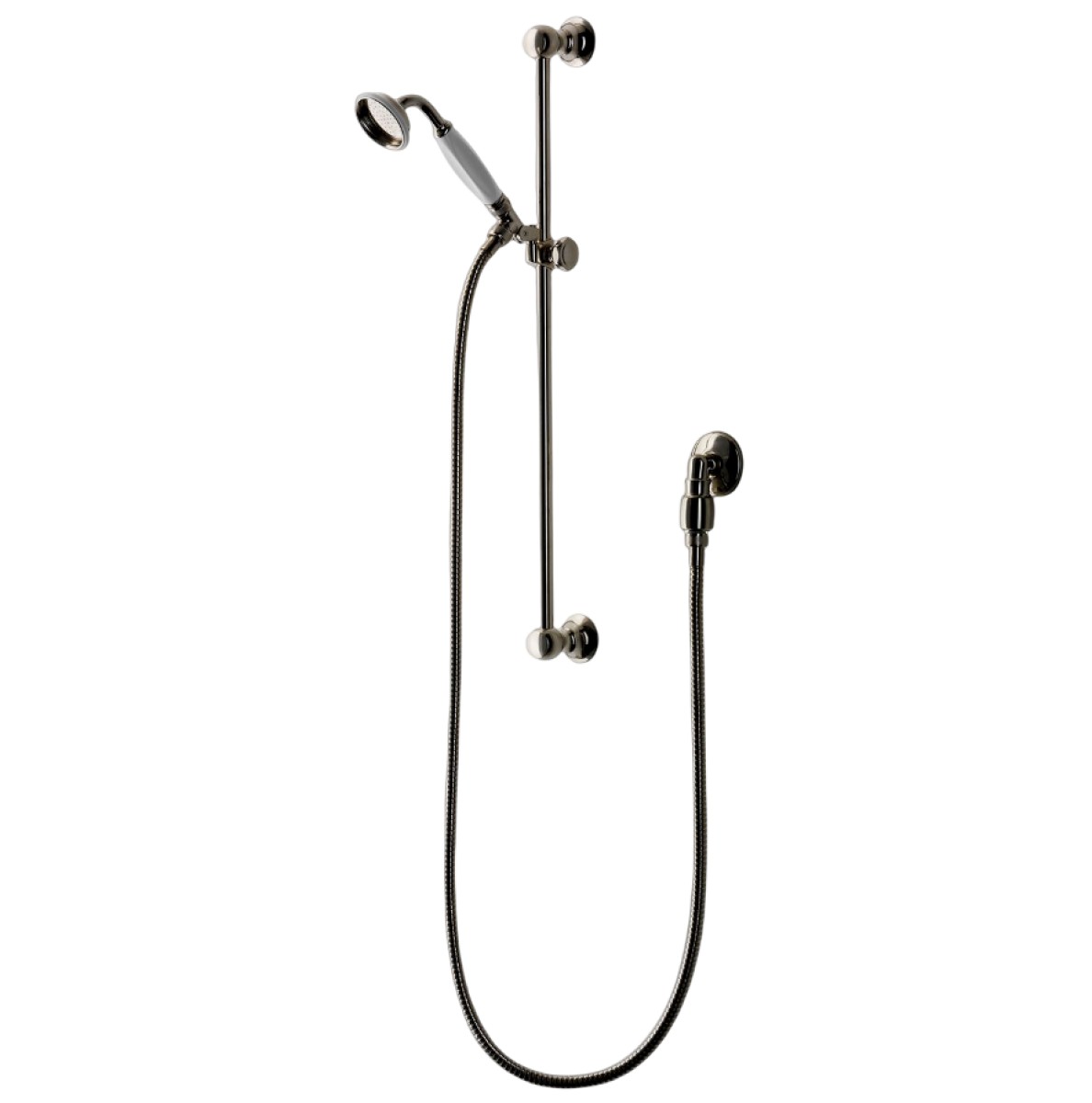 Julia Handshower On Bar with White Porcelain Handle