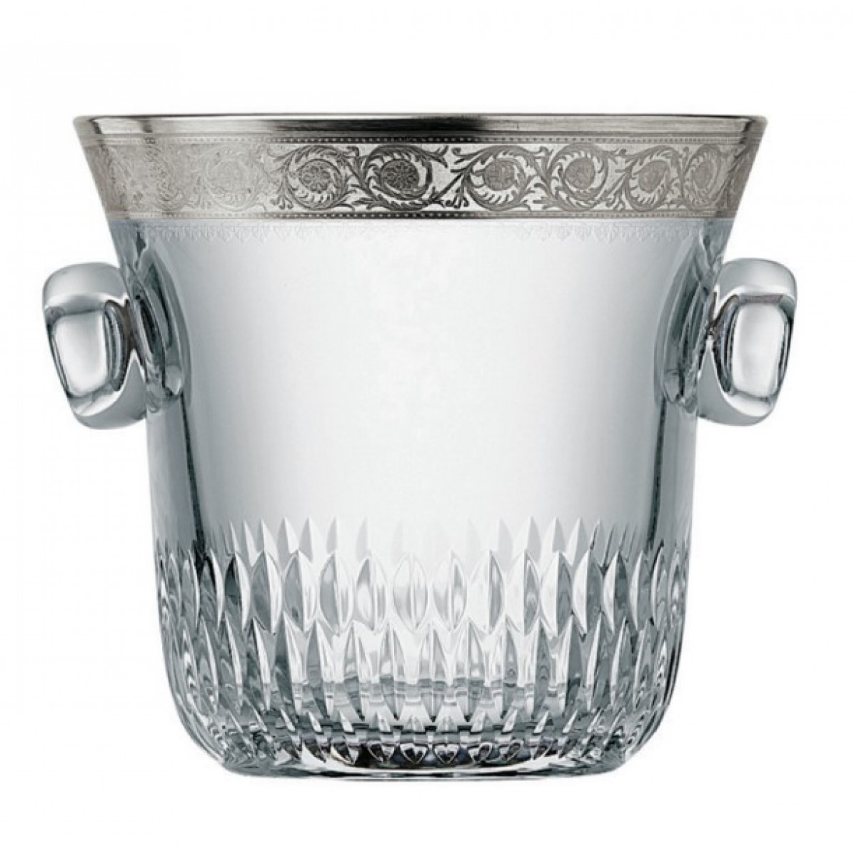 Thistle Champagne Bucket Platinum Engraving - Clear