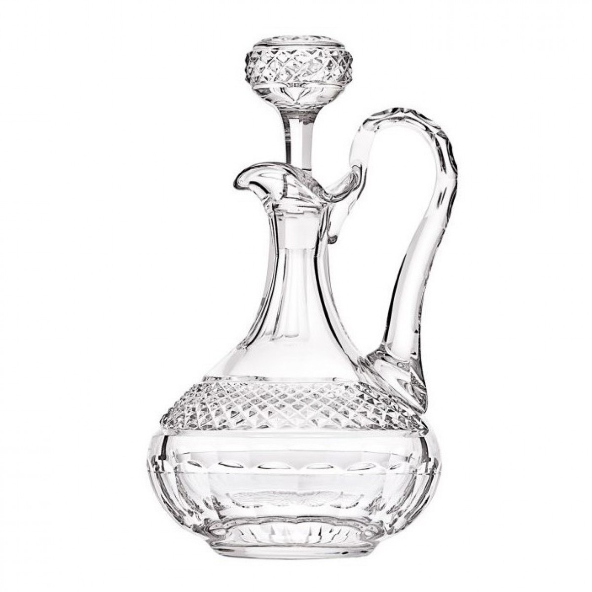 Trianon Wine Decanter with a Handle - Clear