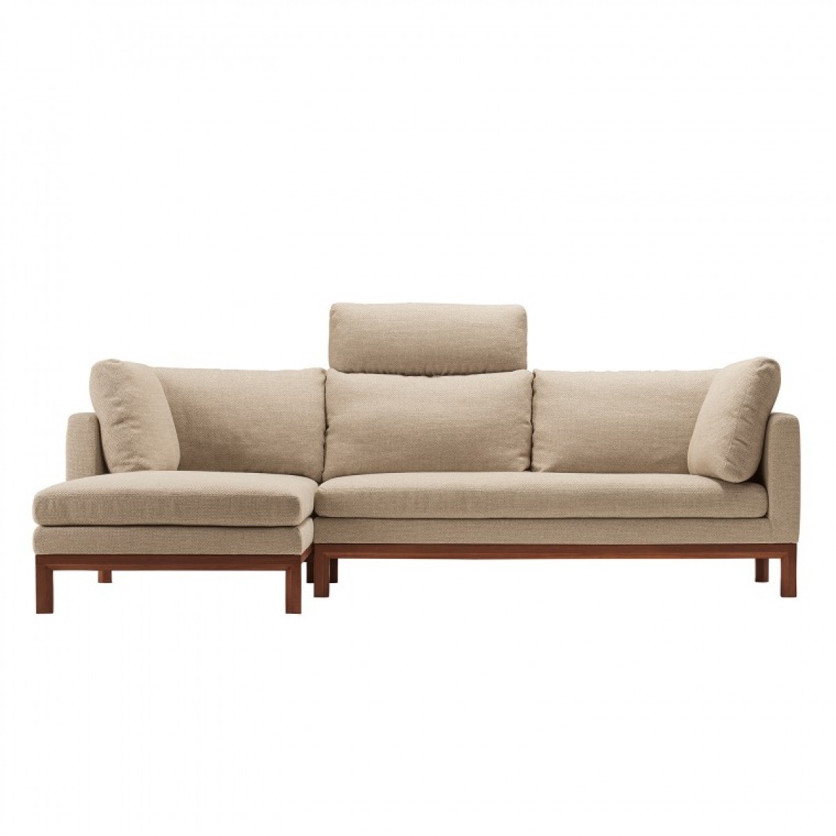 Quiet Living Sofa: Right Long Seat Sofa, 2P One Left Arm Sofa, 2 Arm Cushions, & Headrest