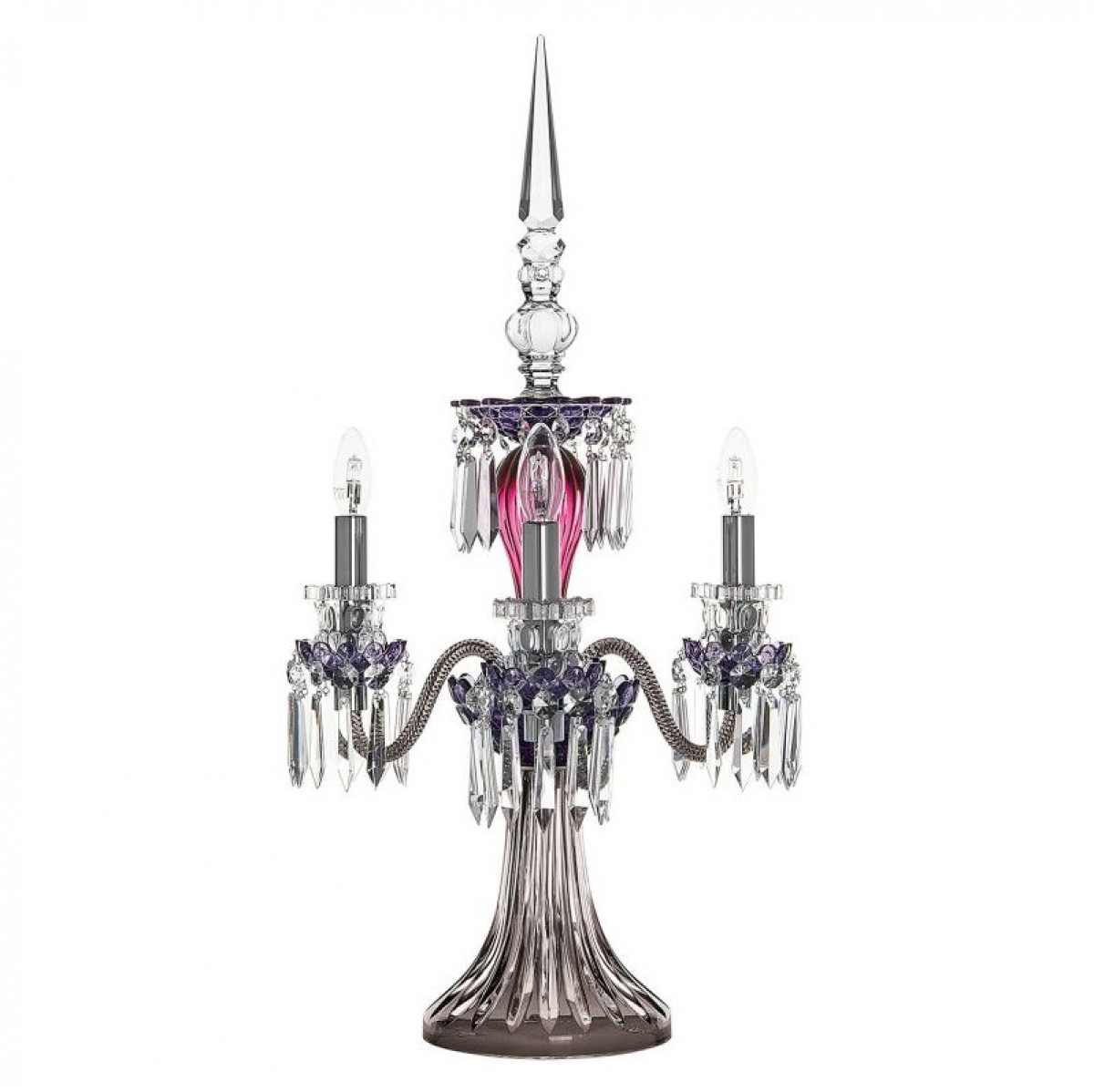 Arlequin 5-Light Candelabra - Amethyst, Purple And Flannel-Grey | Highlight image