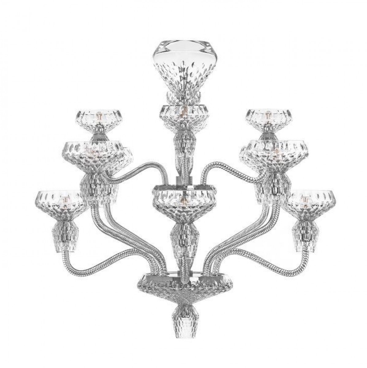 Folia 12-Light Chandelier - Clear Crystal and Chrome-Plated