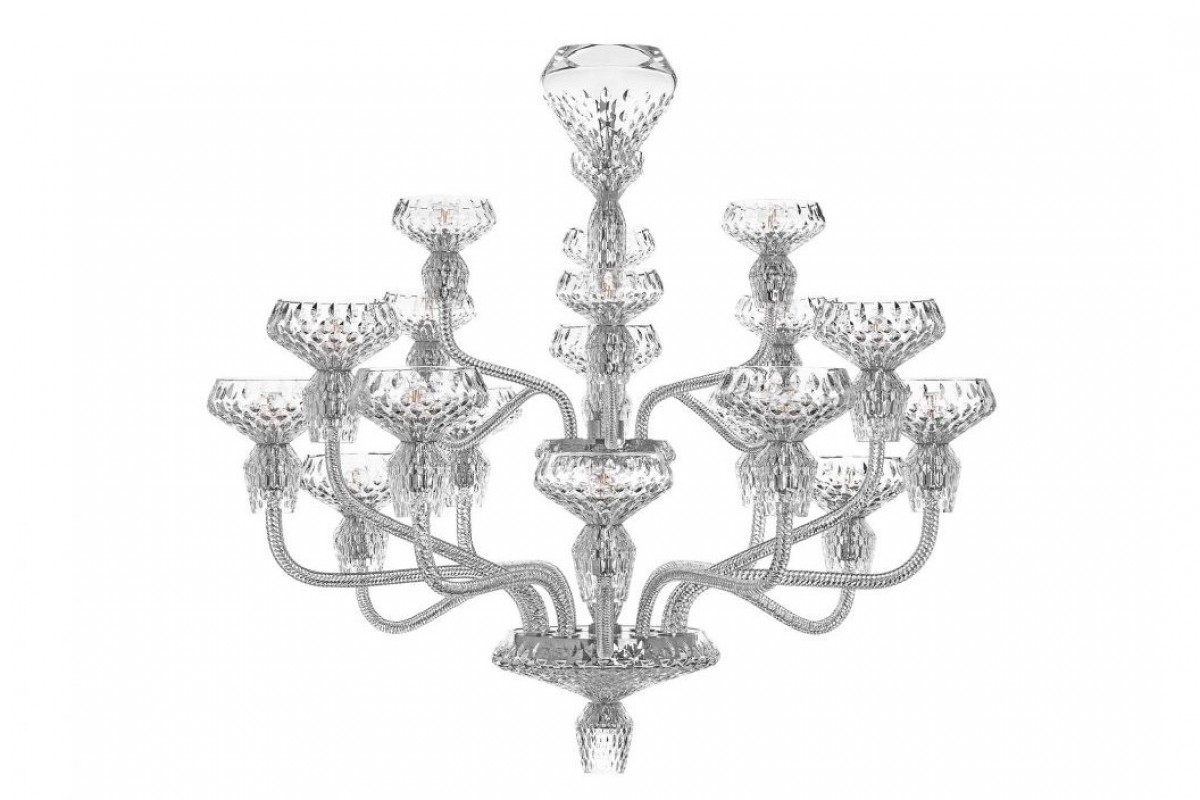 Folia 18-Light Chandelier - Clear Crystal and Chrome-Plated