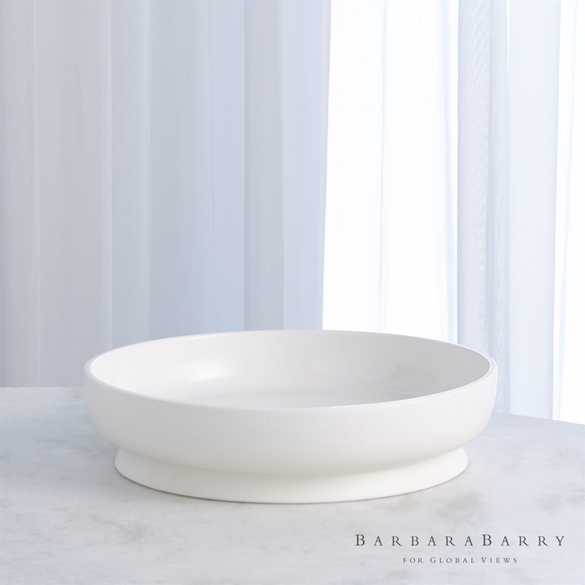 Encircle Low Bowl - Chalk