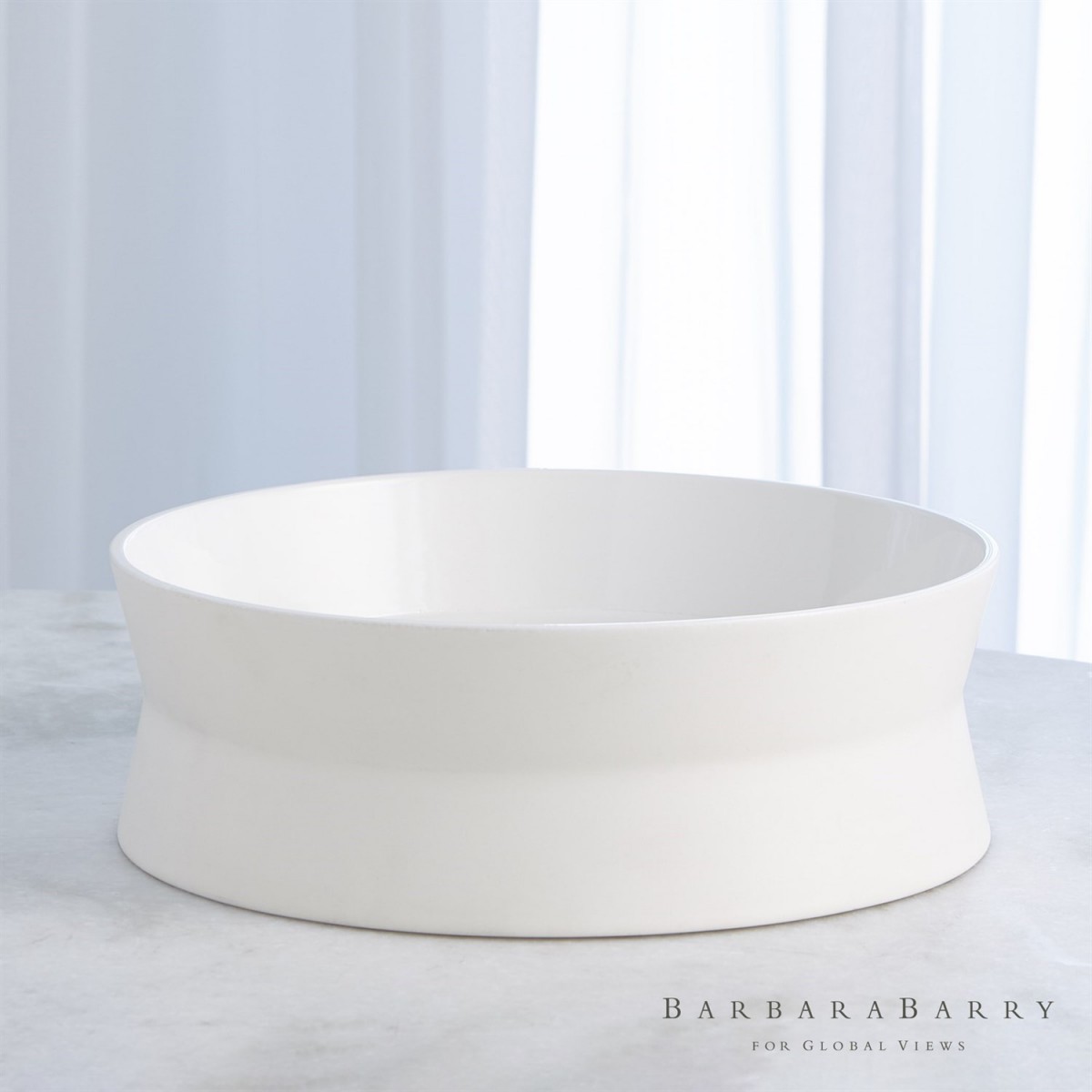 Encircle Scored Bowl - Chalk