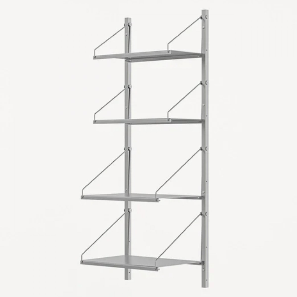 Shelf Library Stainless Steel H1084 - W40 Section