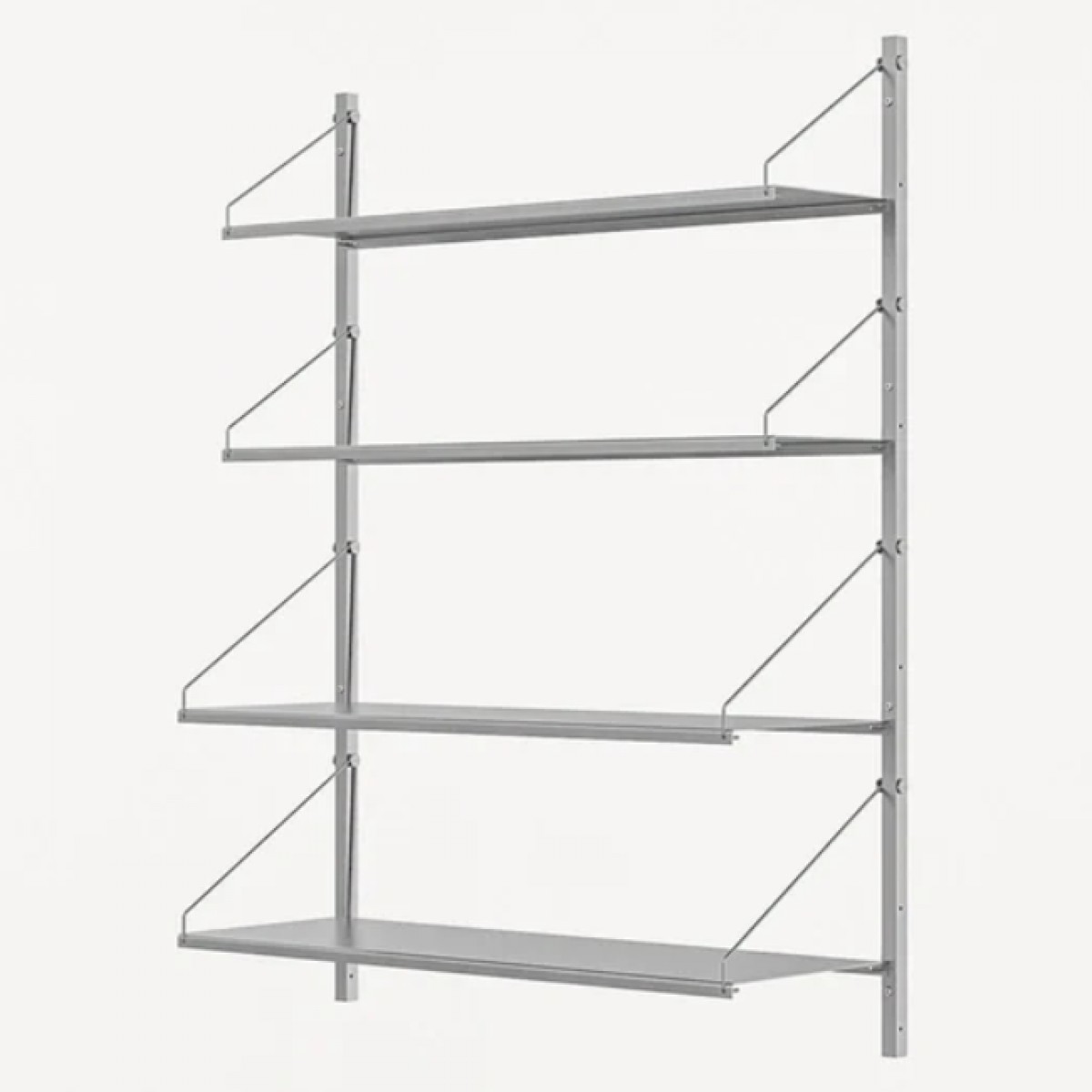 Shelf Library Stainless Steel H1084 - Single Section